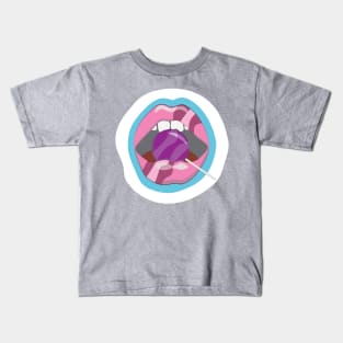 Sugar Rush - Lips Biting Sucker Kids T-Shirt